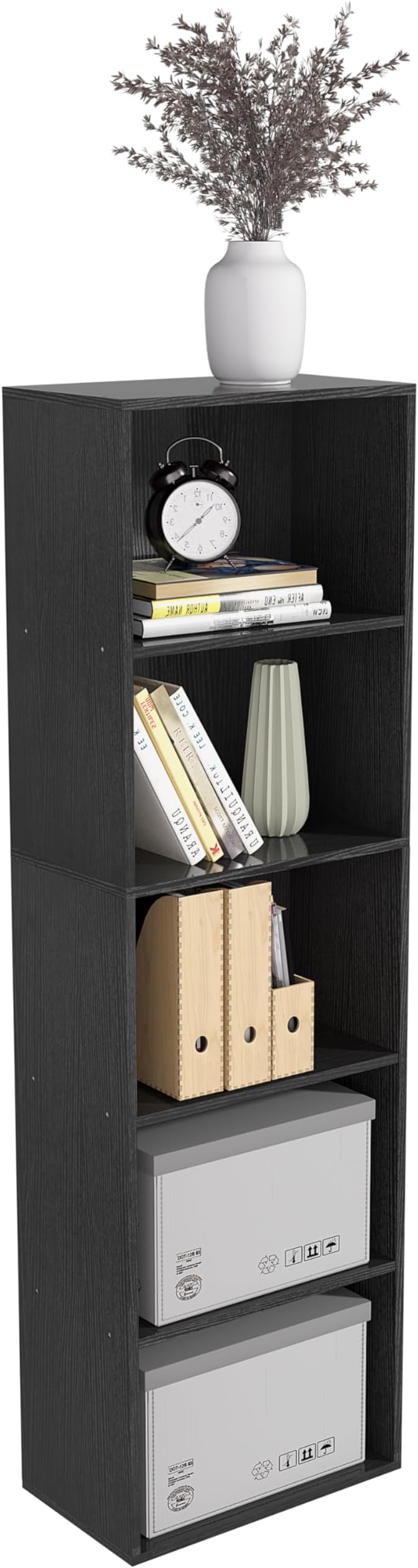 Wooden 5 Cube Storage Organizer, Versatile Cubes Open Shelf and Cubby Unit by NewBeth