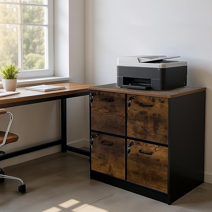 Garvee 4 Drawer File Cabinet - Image 7