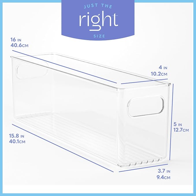 primebox Plastic Food Storage 2 Pack Clear Container Bin - Image 3