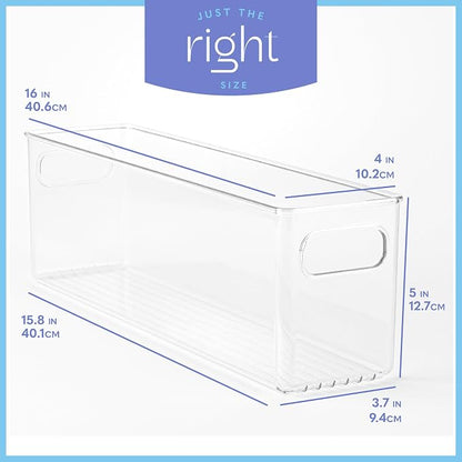 primebox Plastic Food Storage 2 Pack Clear Container Bin - Image 3
