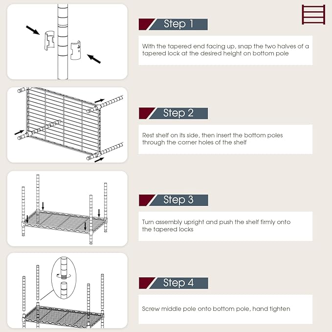 BestOffice | 6-Tier Wire Shelf - Image 6