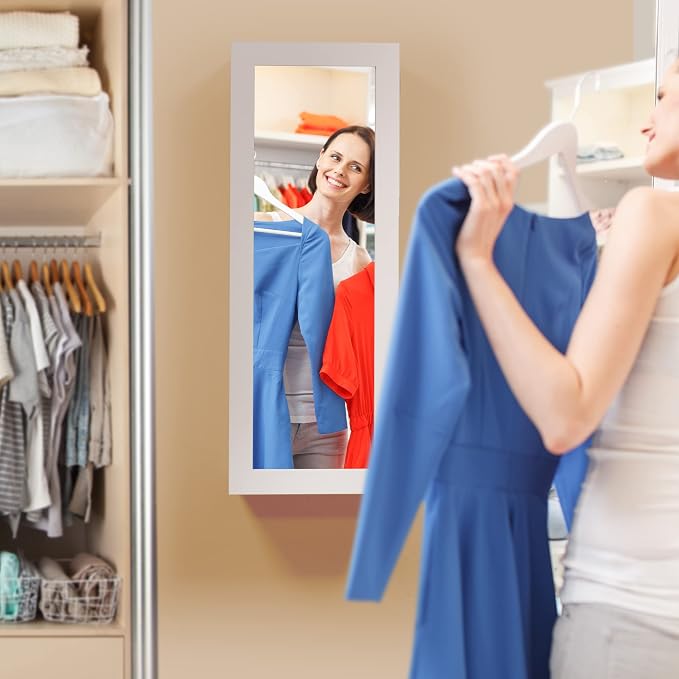 Wall Mount Ironing Board Cabinet, Built in Swivel Ironing Board Folding - Image 10