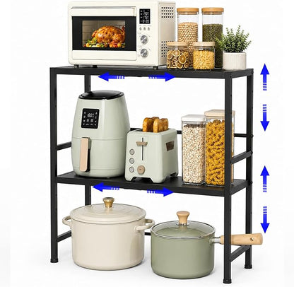 Expandable Metal Storage Shelves, 300 LBS Heavy Duty Metal Shelving Unit Rack by X-cosrack