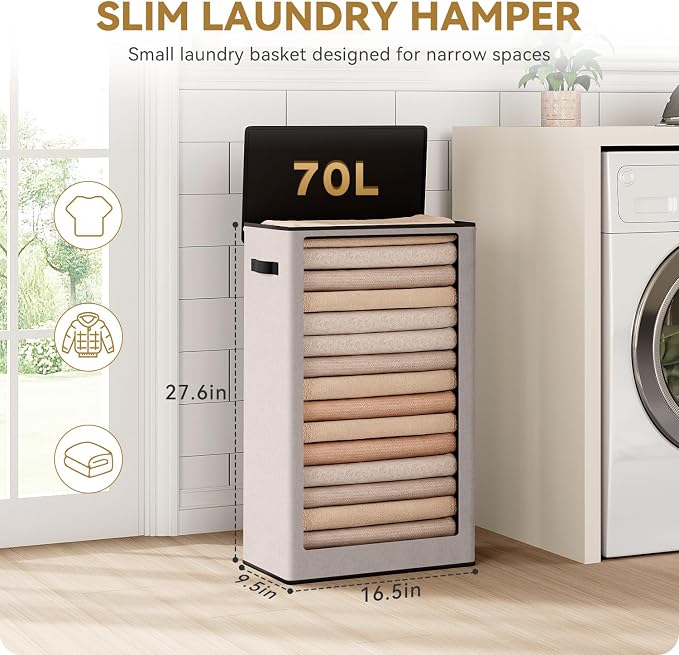 SOLEDI Slim Laundry Hamper - Image 5