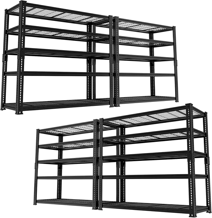 Storage Shelves, Garage Shelving Heavy Duty 3300 LBS Capacity, 5 Tier Utility by Unknown