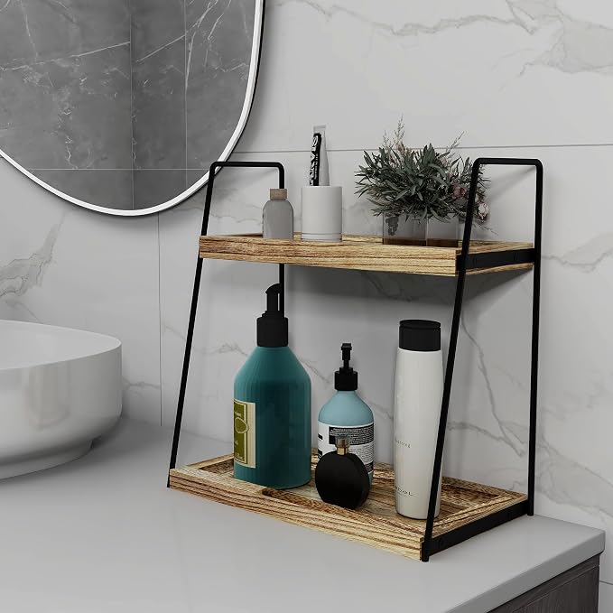 Dorhors 2 Tier Bathroom Counter Organizer Storage, Vanity Organizer - Image 5
