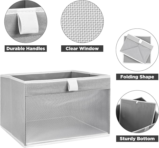 Linen Closet Organizers and Storage, Closet Storage Bins Basket Organizer - Image 7