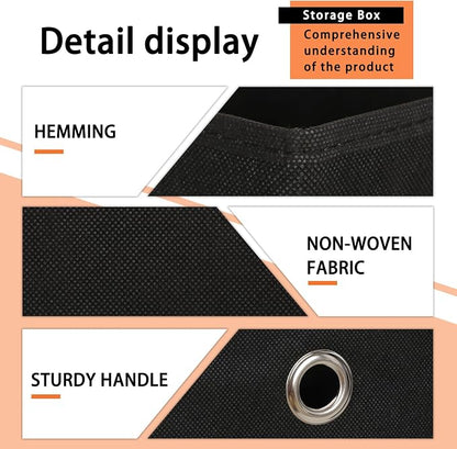 Foldable Storage Cubes Bins, 11 Inch Cloth Storage Cube Fabric Storage Box - Image 7