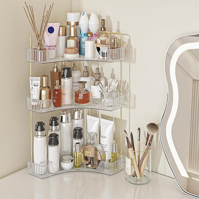 Webetop Corner Bathroom Counter Organizer 3 Tier Bathroom Countertop Organizers by Webetop