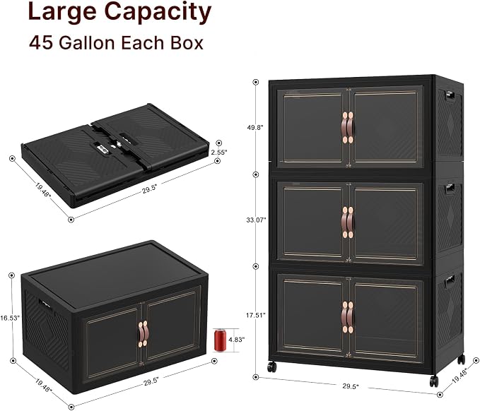 UAMFURI Stackable Storage Bins - Image 2
