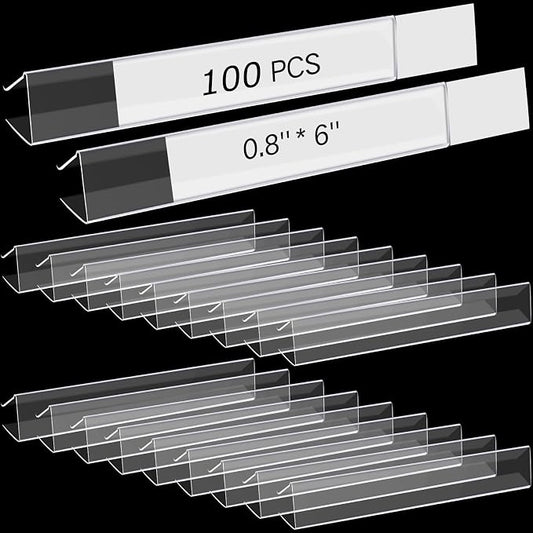 Teling 100 Pieces Shelf Label Holder by Teling