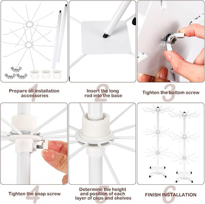BBTO 2 Pcs Rotating Display Stand Jewelry Display Rack - Image 5