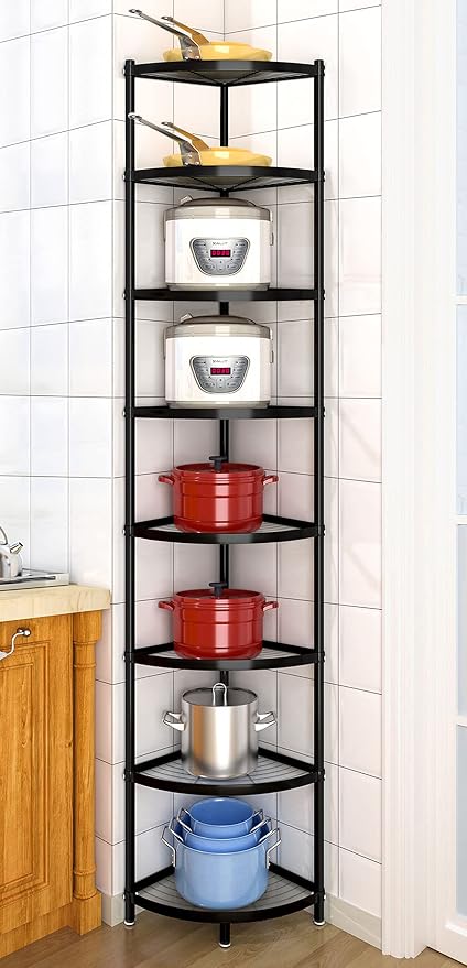 8-Tier Kitchen Pot Rack, Cookware Stand Storage Organizer ，Multi-Layer Corner - Image 6