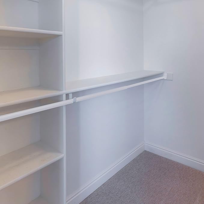 Adjustable Closet Rod, Steel 30 Inch to 48 Inch, 30 Pound Capacity - Image 8