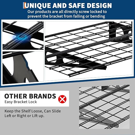 GarveeHome 2 Pack 2x6ft Garage Storage Shelving Wall Mounted, - Image 3