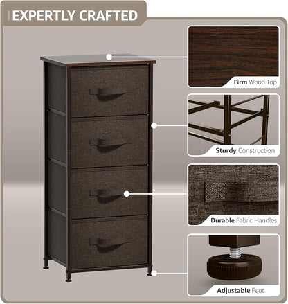 Sorbus Nightstand with 4 Drawers - Image 4