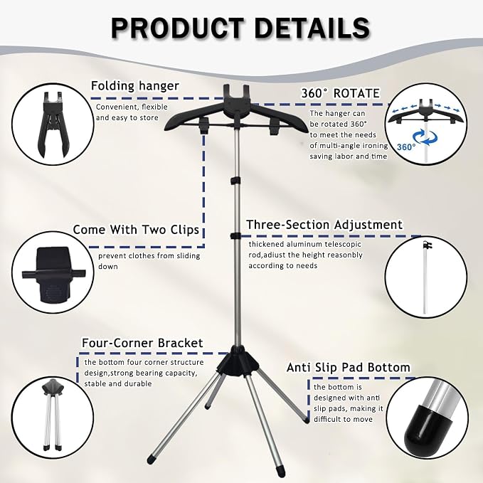 Garment Steamer Stand Rack for Clothes - Image 3
