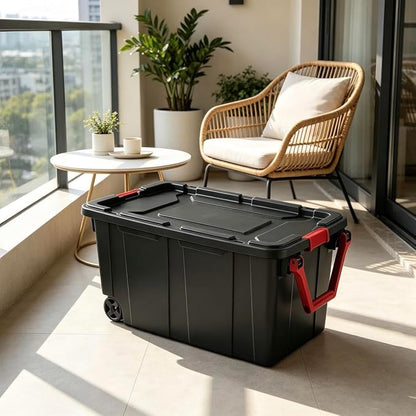 40-gallon wheeled plastic storage boxes - Image 4