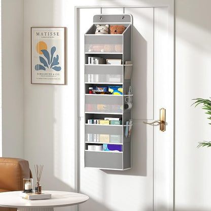 1 Pack 5-Tier Over the Door Organizer, Heavy-Duty Large Deep Pocket Hanging - Image 4