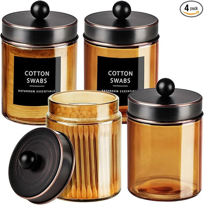 Amolliar Amber Bronze Glass Apothecary Jar by Amolliar