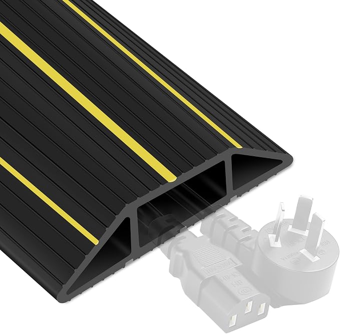 13Ft Cord Cover Heavy Duty Cable Protector 3 Channels Contains Cords Cables and by MYFAMIREA