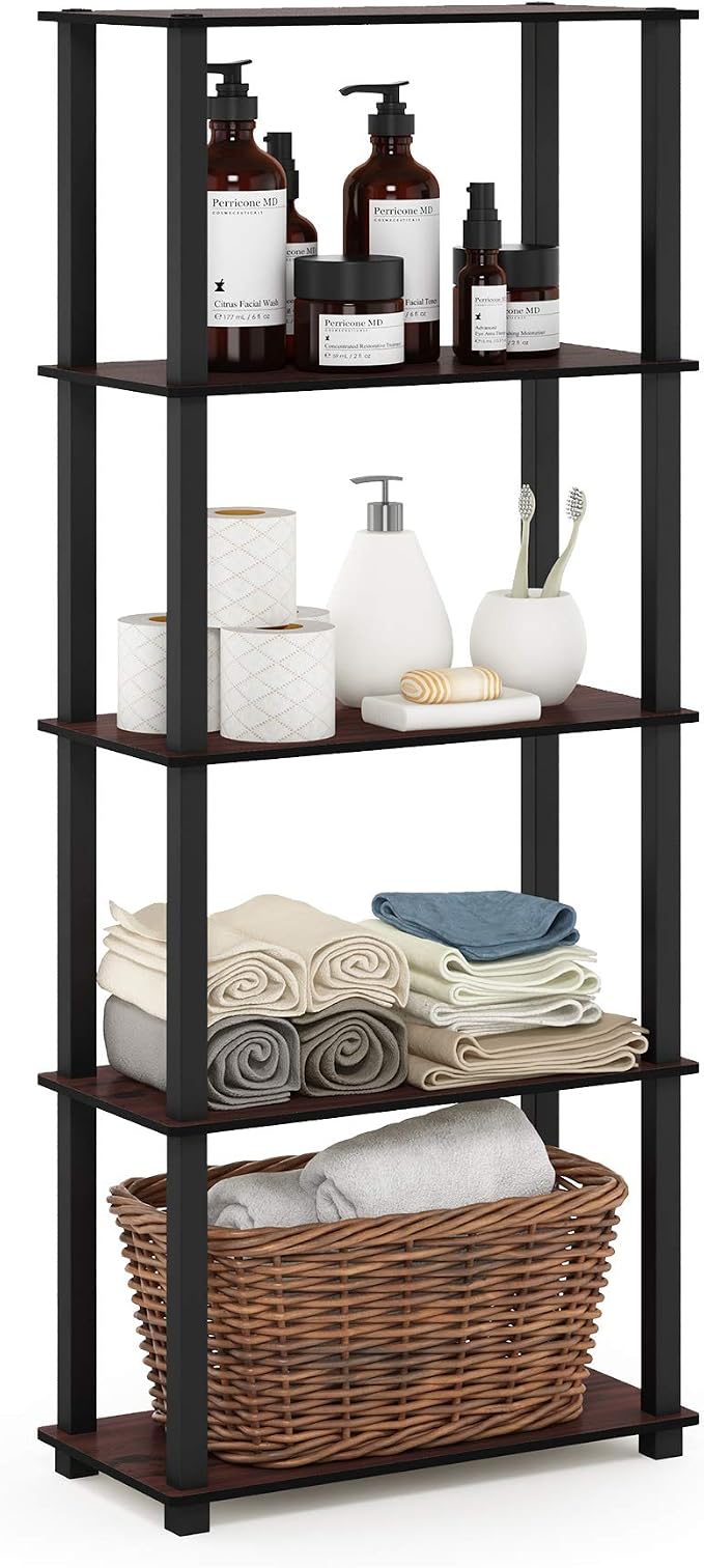 Furinno Turn-N-Tube 5-Tier Multipurpose Shelf / Display Rack / Storage Shelf / by Furinno-FitsYourSpaceFitsYourBudget