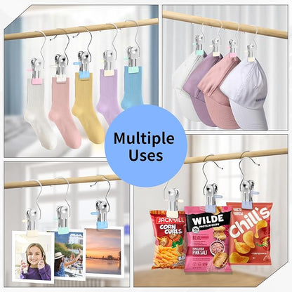 Senbowe 30 Pack Heavy Duty Clothes Pins, Boot Hangers - Image 3