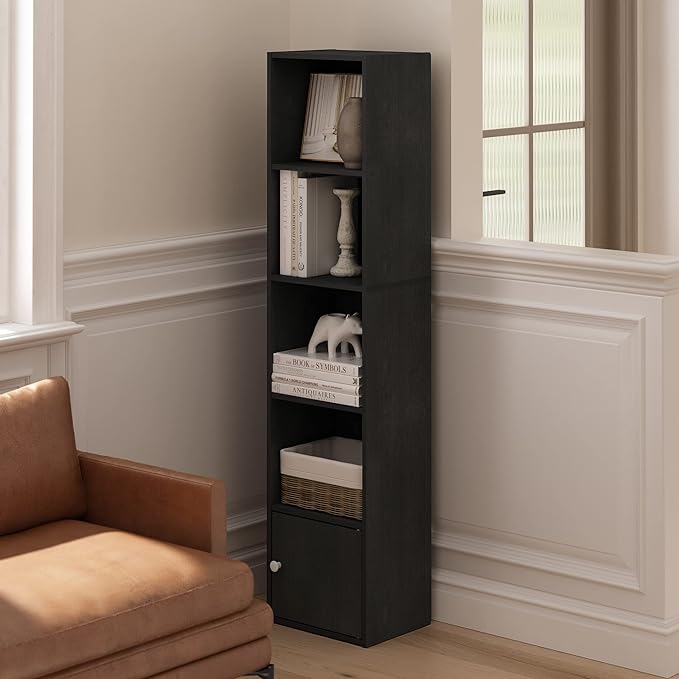 Furinno LUDER Book Shelf, 5-Tier Modern Bookshelf, Bookcase - Image 4