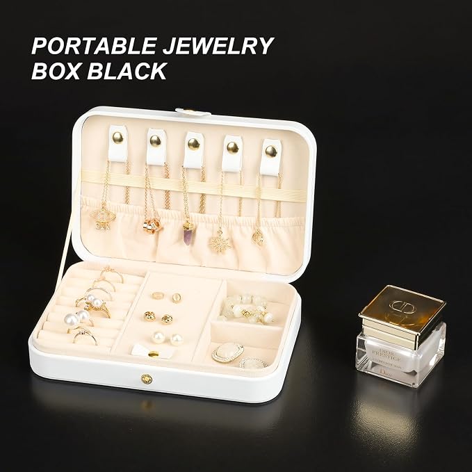 Small Jewelry Box, Travel Jewelry Case Portable Jewelry Boxes - Image 3