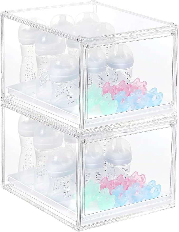 YESGIRL 2 Packs Clear Baby Bottle Organizer - Image 8