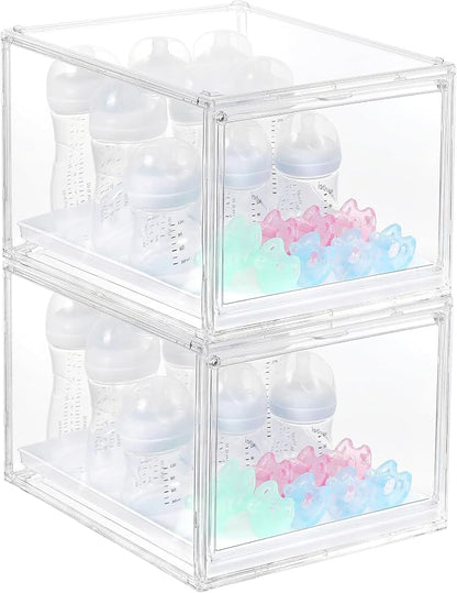 YESGIRL 2 Packs Clear Baby Bottle Organizer - Image 8