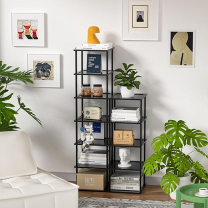 Bamboo Free Standing Shoe Rack Shelf Multi Tier Tall Wooden Stackable Shoes - Image 6