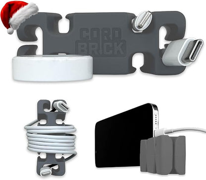 CordBrick Stocking Stuffers for Adults Cord Management Weighted Cord Holder by CordBrick
