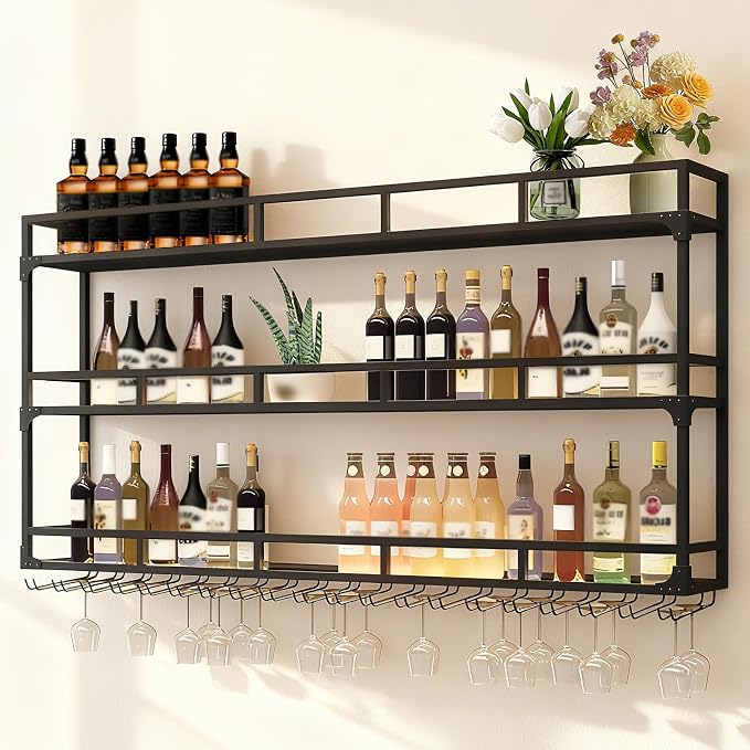 Wall Mounted Wine Rack, Wine Rack Wall Mounted by AMHRICHO