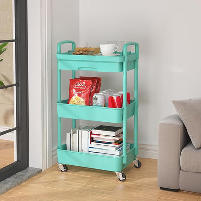 Calmootey 3-Tier Rolling Utility Cart - Image 4