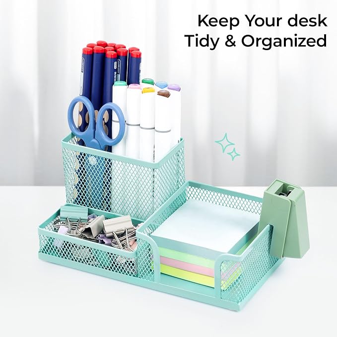 M&G Mesh Pen Holder Desk Organizers Pencil Holder - Image 7