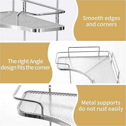 Seoneiro 2 Tier Corner Bathroom Counter Organizer, Cosmetic Skincare Organizer - Image 4