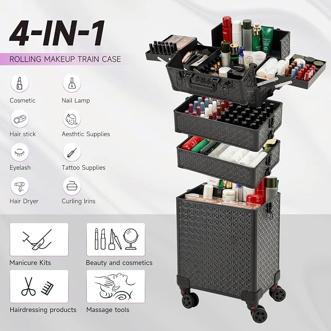 Leeora&Leekoo Portable Multi-Storey Nail Case - Image 4