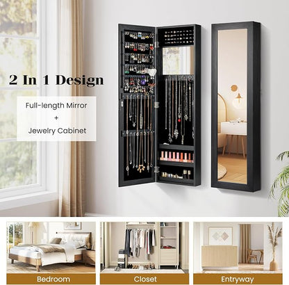 Giantex Wall Mounted Jewelry Cabinet - Image 9
