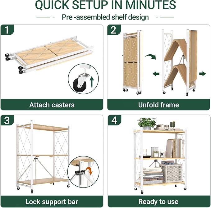 black leopard 3-Tier Foldable Shelf - Image 6