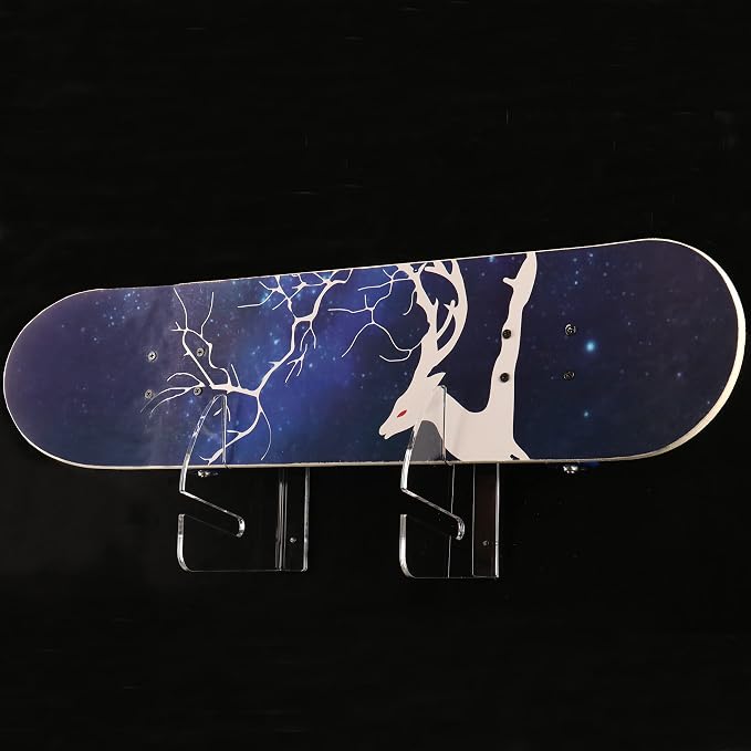 Skateboard Rack Wall Mount Double Layer Skateboard Display Rack Wall Mount - Image 4