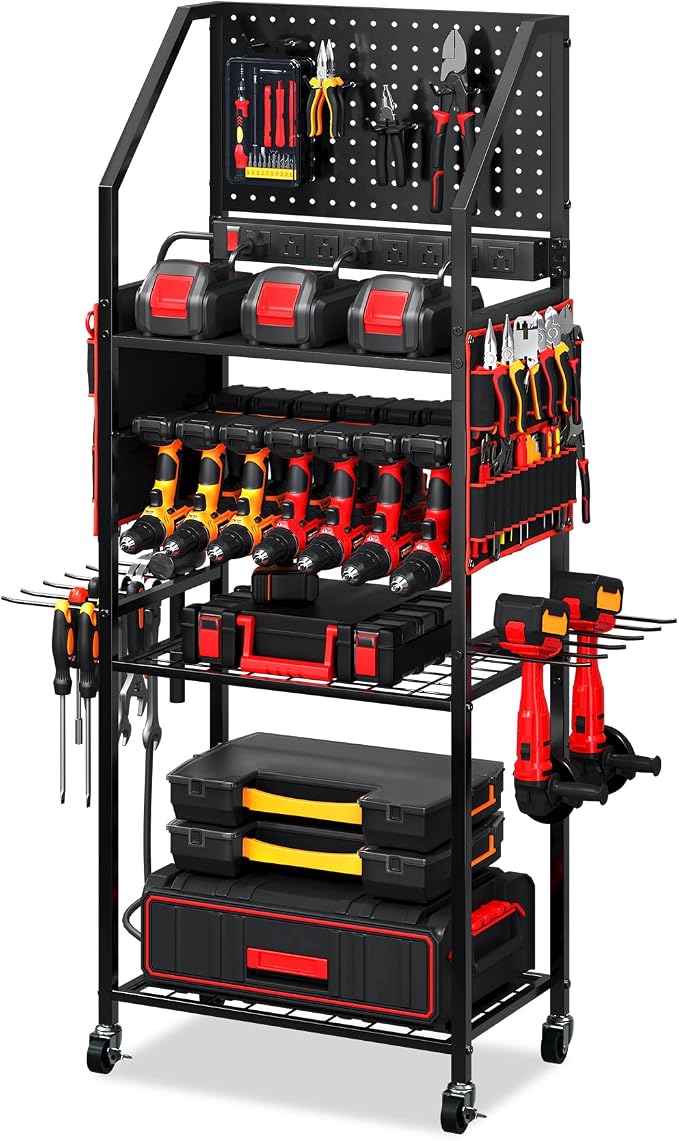 TC-HOMENY Power Tool Organizer Cart by TC-HOMENY