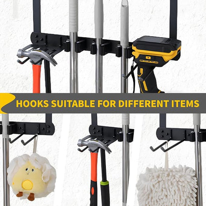 Broom Holder Door Mount, Door Mounted Broom and Mop Holder - Image 6