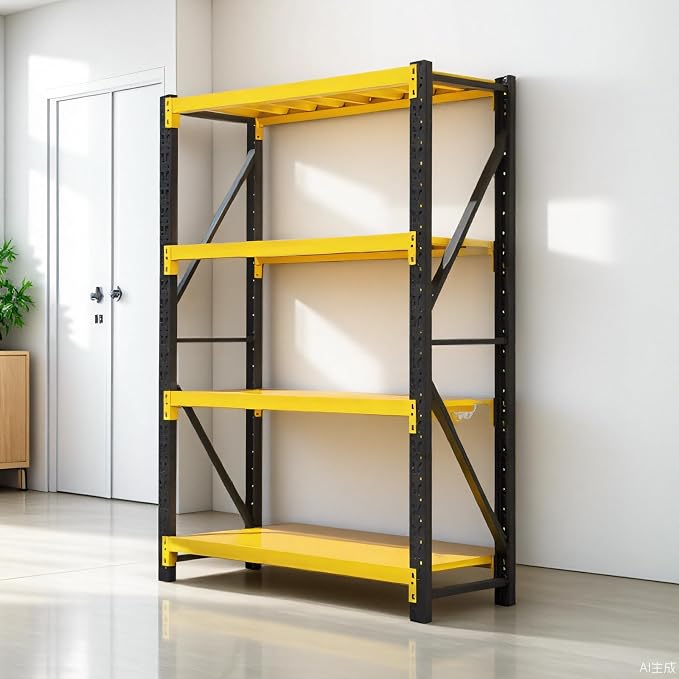 Heavy Duty Warehouse Shelving 4-Tier Industrial Steel Storage Shelves, 2600LB by Unknown