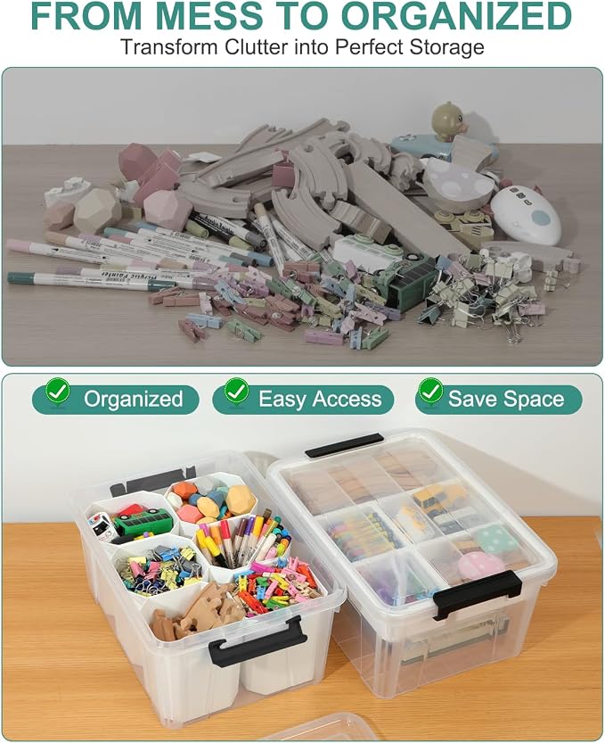 EOENVIVS Clear Storage Tote - Image 8