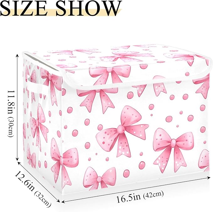 Bows and Polka Dots Storage Bins - Image 3