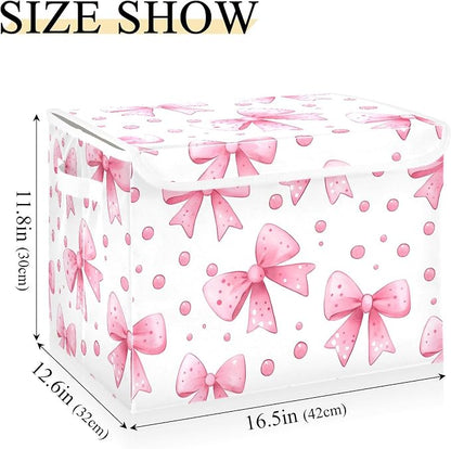 Bows and Polka Dots Storage Bins - Image 3