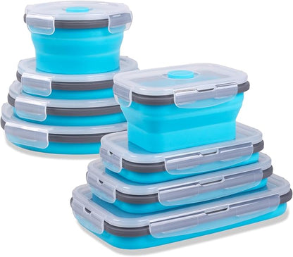 8 Pack Collapsible Food Storage Containers - Image 7