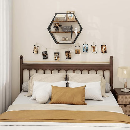 Hexagon Shelves for Wall, Decorative Hexagon Floating Shelves | Geometric Wall - Image 9