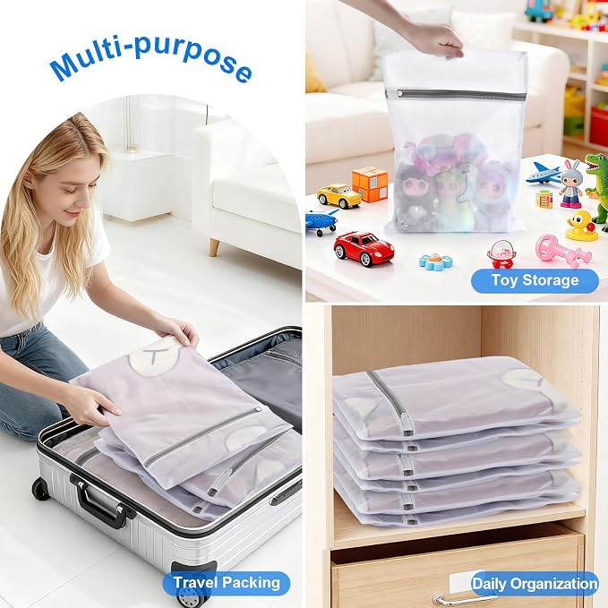 6 Pcs Laundry Bag, 12“x16”Mesh Laundry Bags - Image 7